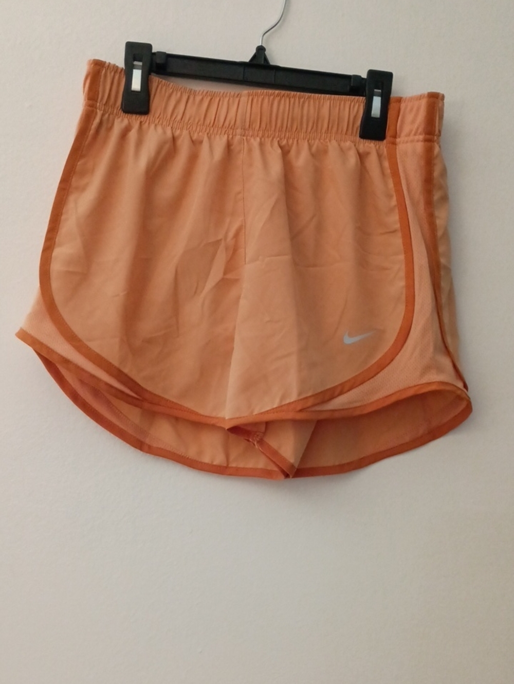 Nike Women's Peach-Orange Athletic Running Shorts